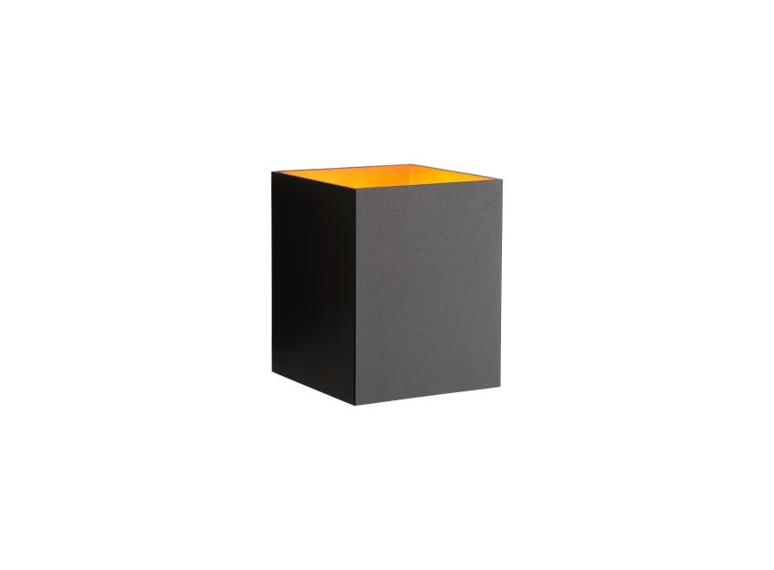 23253-01-30 xera wandlamp zwart vierkant G9 modern aluminium lucide brandend