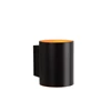 23252-01-30 xera wandlamp zwart rond G9 modern aluminium lucide brandend
