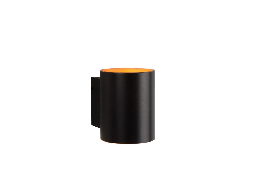 23252-01-30 xera wandlamp zwart rond G9 modern aluminium lucide brandend