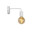 45265-01-31 scott wandlamp wit metaal gelakt lucide e27 eenvoudig brandend zijkant