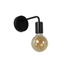 45265-01-30 scott wandlamp zwart metaal gelakt lucide e27 eenvoudig