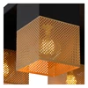 21123-04-02 renate plafondlamp lucide zwart goud metaal messing e27 kubussen detail brandend