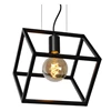 00425-01-30 fabian hanglamp 1L LED E27 kubus gekanteld frame lucide detail