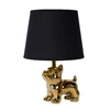 13533-81-10 sir winston tafellamp zwart goud kap porselein lucide E14 LED bulldog
