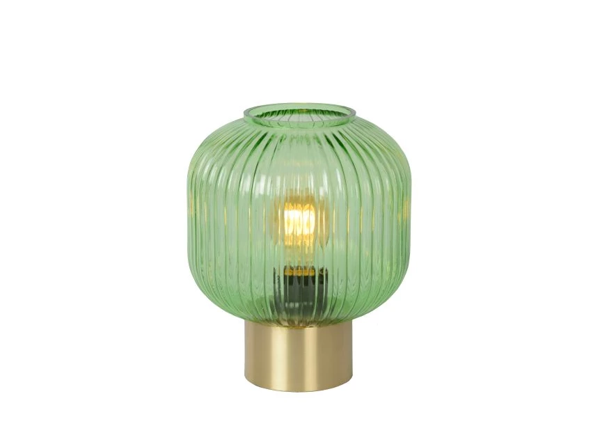 45586-20-33 maloto tafellamp lucide E27 groen glas retro brandend