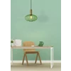 45386-30-33 maloto hanglamp groen glas goud e27 lucide Ø30 cm sfeerbeeld
