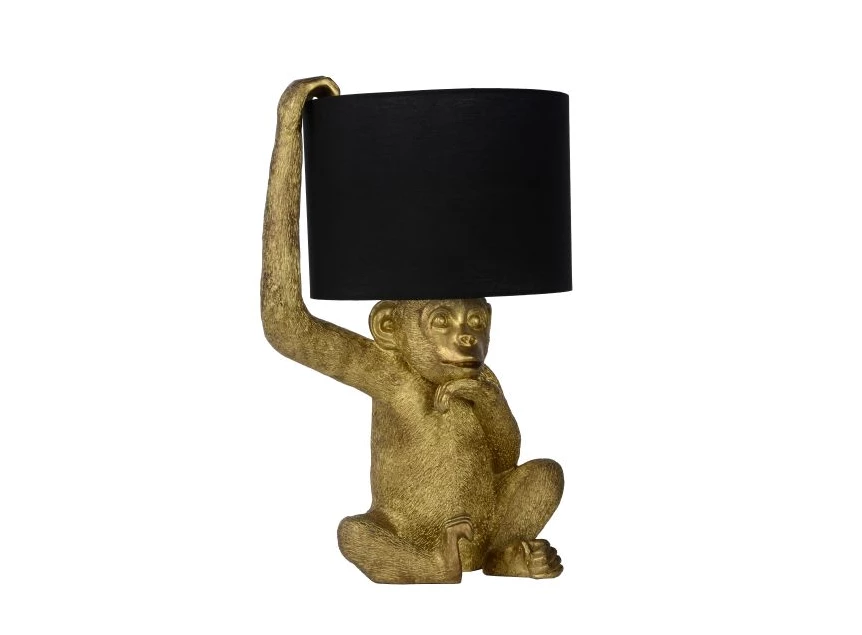 10502-81-30 tafellamp chimp goud E27 lucide lampenkap