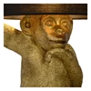 10502-81-30 tafellamp chimp goud E27 lucide lampenkap detail brandend