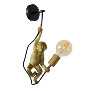10202-01-30 chimp wandlamp goud E27 lucide dimbaar