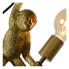 10202-01-30 chimp wandlamp goud E27 lucide dimbaar detail brandend aap