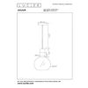 34438-28-61 julius hanglamp E27 opaal glas metaal textiel koord lucide technische tekening