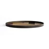 Zijkant Plateau Bronze Angle Glass Tray Round XL 20574 Ethnicraft