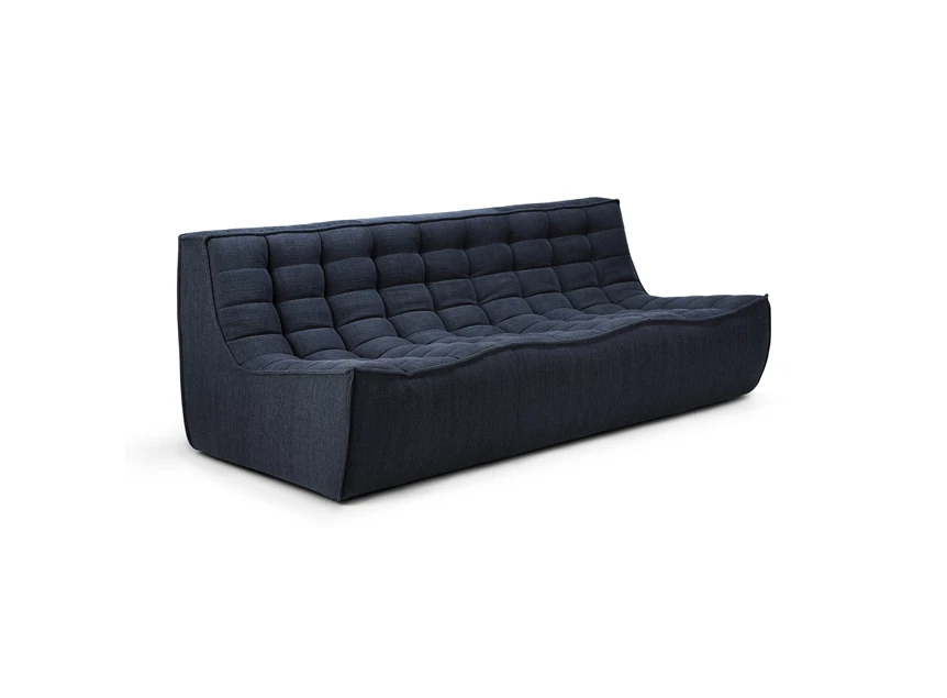 Zijkant Grote canapé N701 Sofa 3 Seater Graphite 20224 Ethnicraft