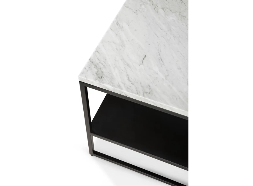 Zijkant Bijzettafel Stone Side Table Marble White Carrara 60090 Ethnicraft
