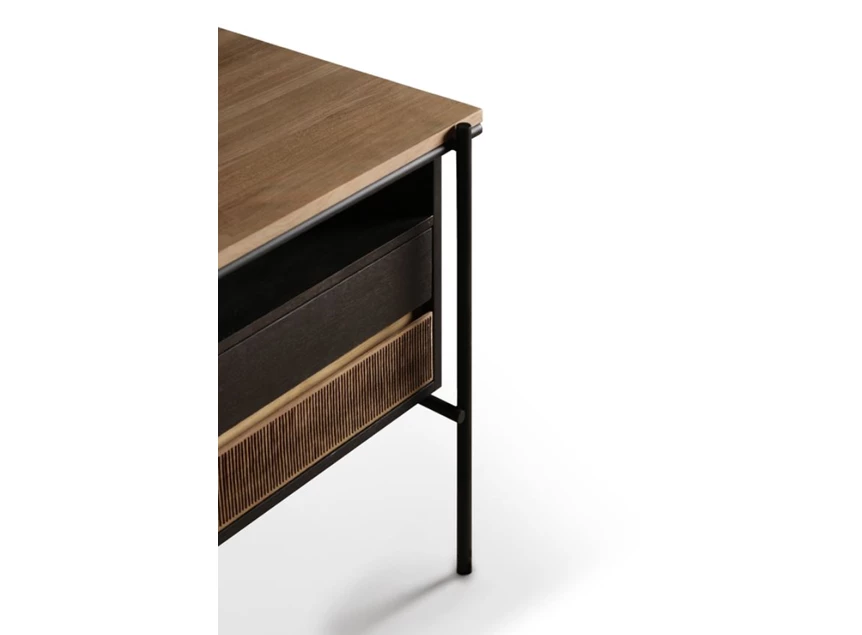 Detail Teak Oscar Desk 10141 Ethnicraft modern design	