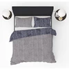 Karl dekbedovertrek grey blue brick wall refined bedding katoen 240x220cm
