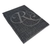 Royal suite dekbedovertrek tekst zwart grijs 140x220cm 1 persoons katoen detail refined bedding