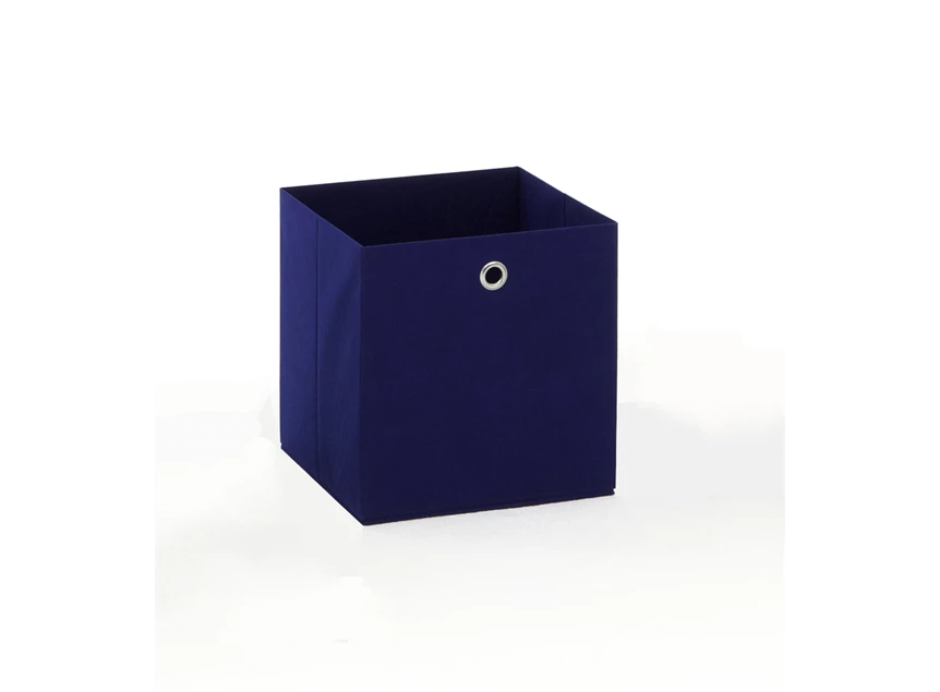 Mega 3 kleine opbergbox blauw 248-003 fmd möbel stof metalen ring