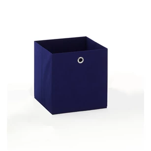 Mega 3 kleine opbergbox blauw 248-003 fmd möbel stof metalen ring