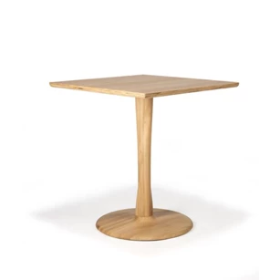 Oak Torsion Dining Table Square 50021 Ethnicraft modern design	