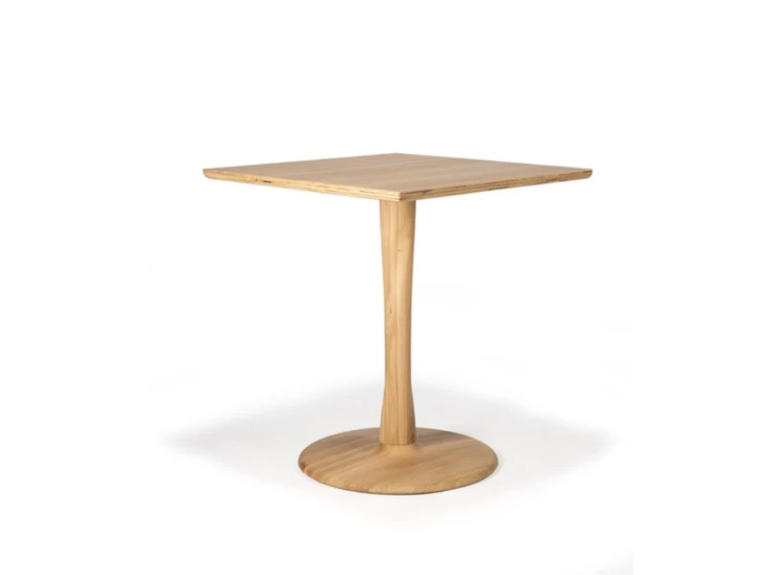 Oak Torsion Dining Table Square 50021 Ethnicraft modern design	
