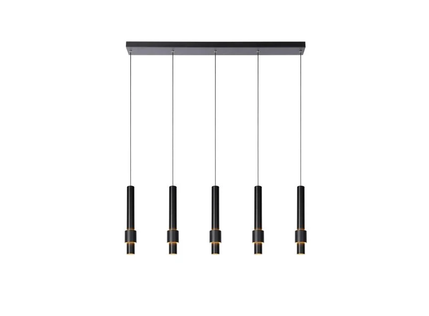 24402-30-30 lucide margary hanglamp 5x4,2W zwart 