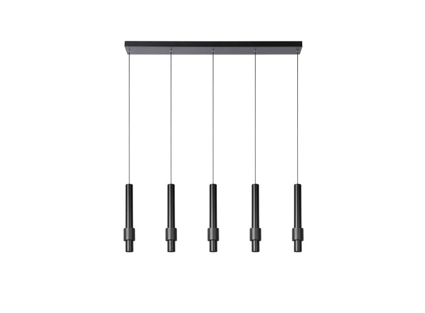 24402-30-30 lucide margary hanglamp 5x4,2W zwart lamp