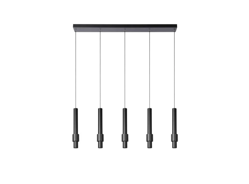 24402-30-30 lucide margary hanglamp 5x4,2W zwart lamp