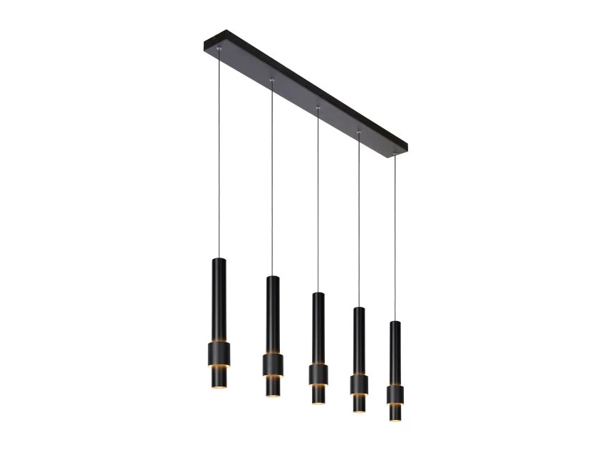 24402-30-30 lucide margary hanglamp 5x4,2W zwart plafond
