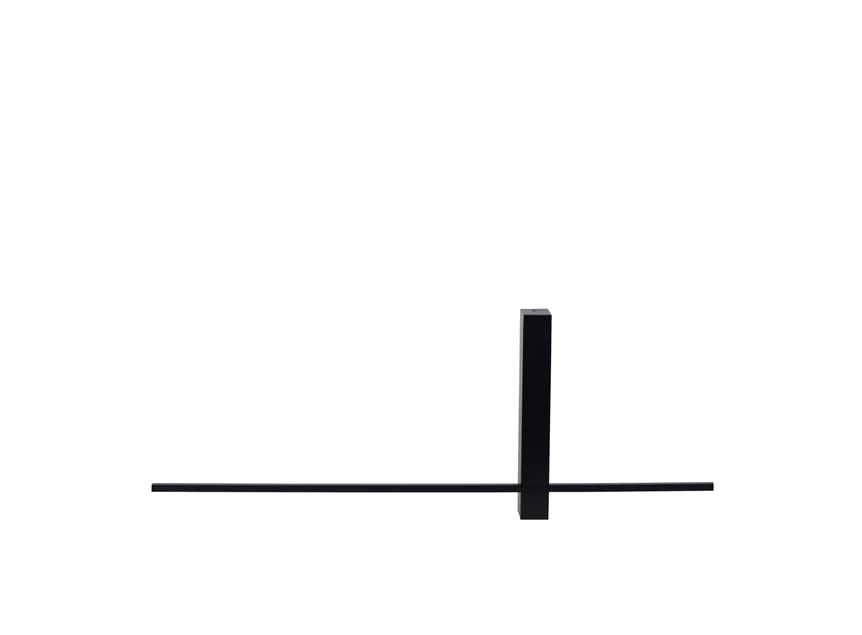 high-res 12200-60-30 lucide segin wandlamp zwart aluminium wand