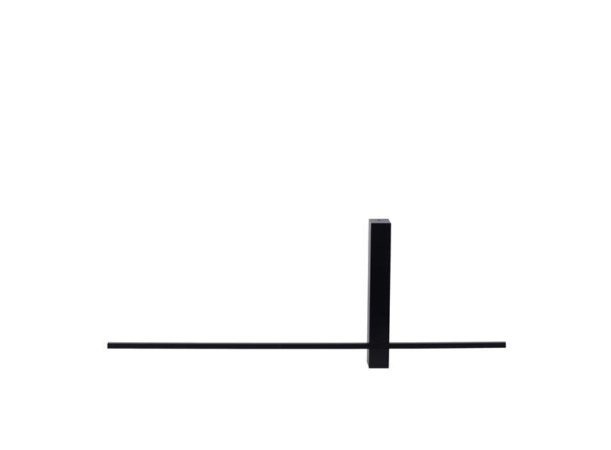 high-res 12200-60-30 lucide segin wandlamp zwart aluminium wand
