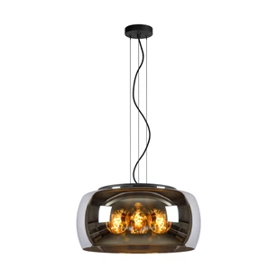 45401-50-65 lucide olivia hanglamp fum 50dia glas
