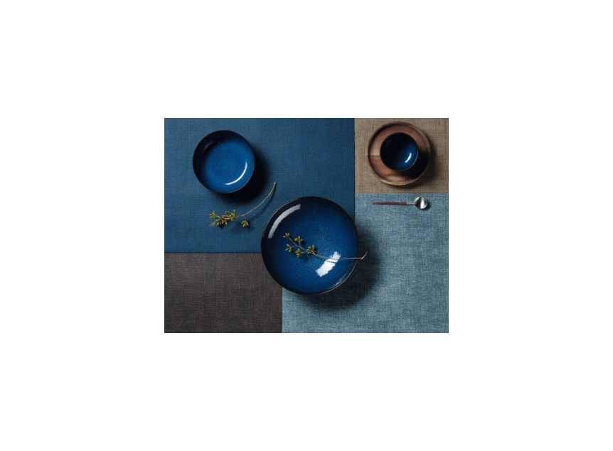 78200076 Placemat meli-melo midnight blue made of PU ASA collectie