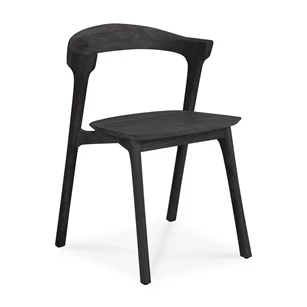 Armstoel Teak Bok Black Outdoor Dining Chair 10154 Ethnicraft