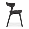 Zijkant Armstoel Teak Bok Black Outdoor Dining Chair 10154 Ethnicraft