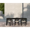 Zitkussen Natural Armstoel Teak Bok Black Outdoor Dining Chair 10154 Ethnicraft