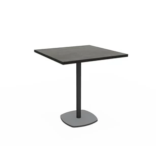Tafel Circa HPL vierkant tafelblad epoxy onderstel perfecta configuratie
