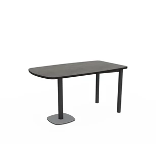 Tafel Lucca HPL afgerond recht tafelblad epoxy onderstel configuratie perfecta