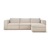 Canapé met poef Mellow Sofa Off White 20056 20054 20055 20058 Ethnicraft
