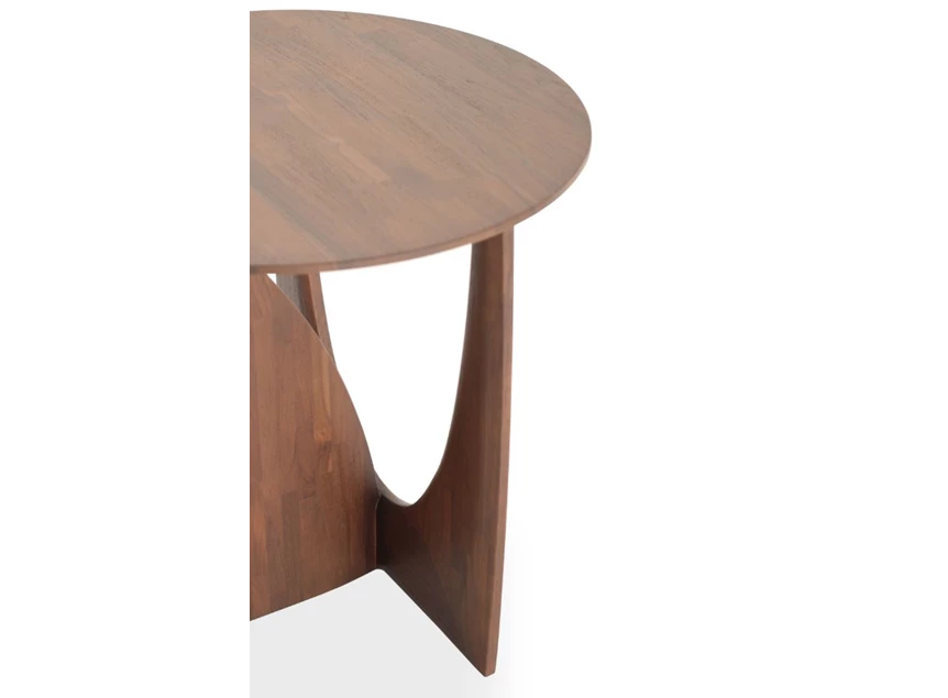 Detail Teak Geometric Side Table 10196 Ethnicraft modern design