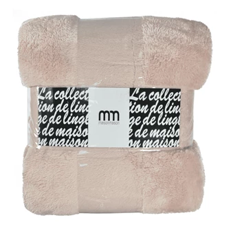 9.01233 Enjoy & Company plaid teddy bear 200x150cm pink