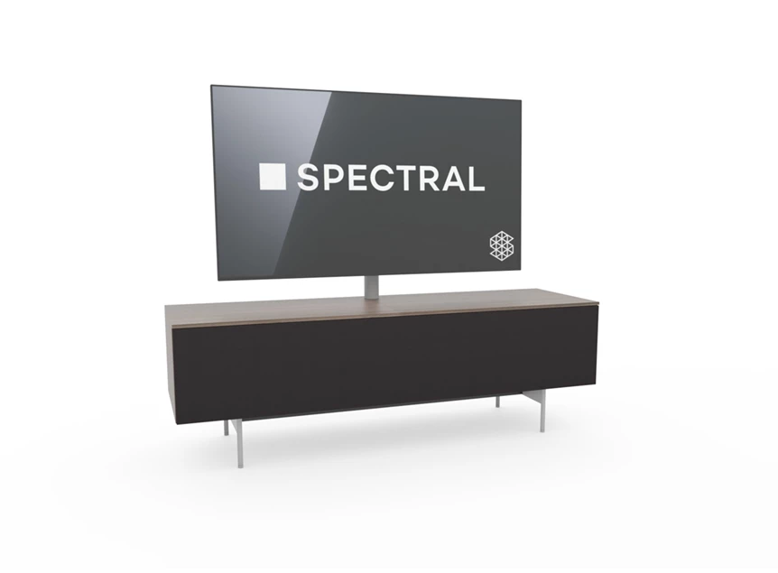 Tv-kast Next matte lak met houten blad Spectral