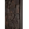 Detail Muurdecoratie Bricks Dark Brown Wall Art 29991 Ethnicraft