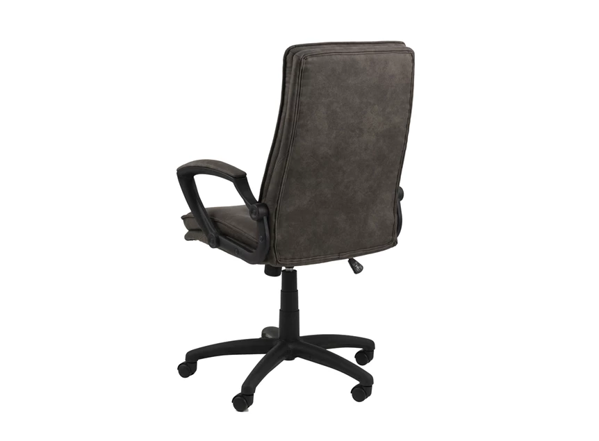 Brad preston actona budget armleuning desk chair 86171 achterzijde bureaustoel antraciet stof
