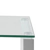 Tupit high gloss white clear glass 60821 actona hoogglans wit transparant bijzettafel glazen blad