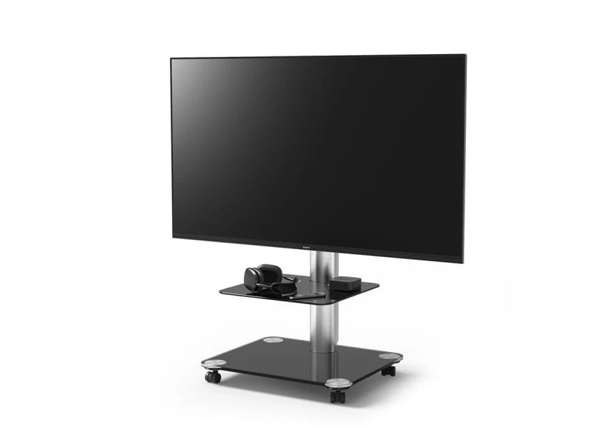 Sfeerfoto Tv-standaard QX1011 zwart glas Spectral