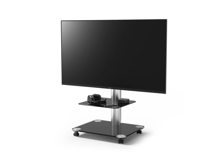Sfeerfoto Tv-standaard QX1011 zwart glas Spectral