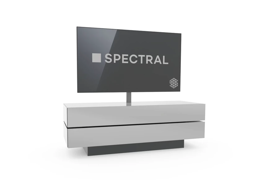 Tv-kast Brick BR1502 op sokkel mat glas Spectral