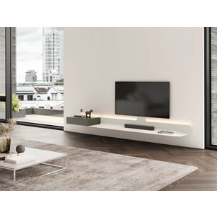 Sfeerfoto Tv-meubel Air 4 All metaal wit glas grijs Spectral