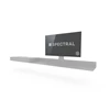 Zijkant Tv-meubel Air 4 All 320cm metaal wit Spectral